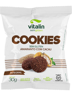 Cookies Amaranto com Cacau Integral Vitalin