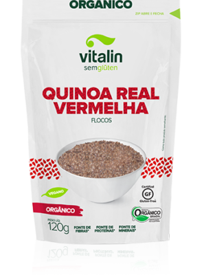 Quinoa Real Vermelha Flocos Orgânico Vitalin