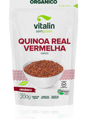 Quinoa Real Vermelha Grãos Orgânico Vitalin